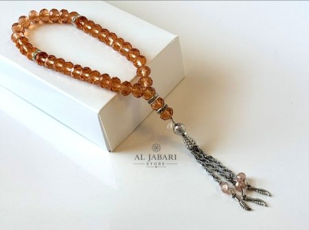 مسابح - سبح كرستال زجاج 33 حبة ( بصلي )